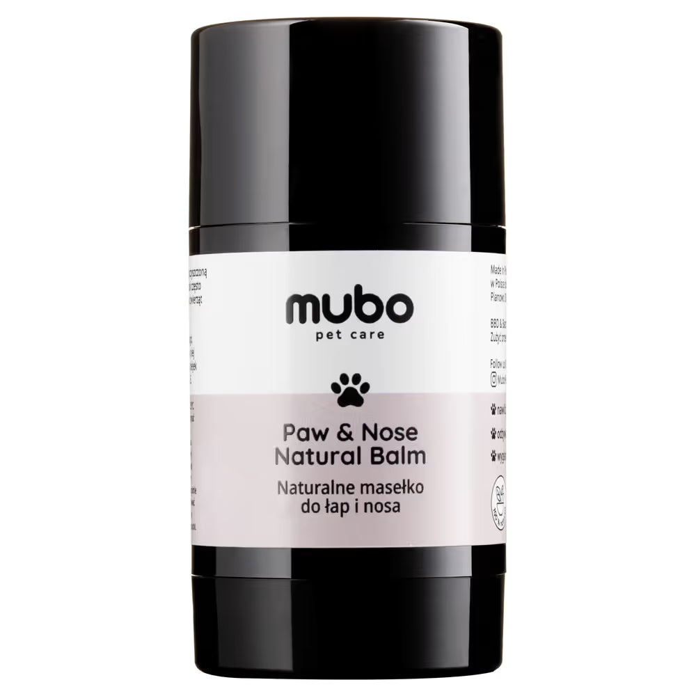 Mubo Paw & Nose Natural Balm Stick (25g) – Intensiv pflegender Pfoten- & Nasenbalsam für Hunde & Katzen