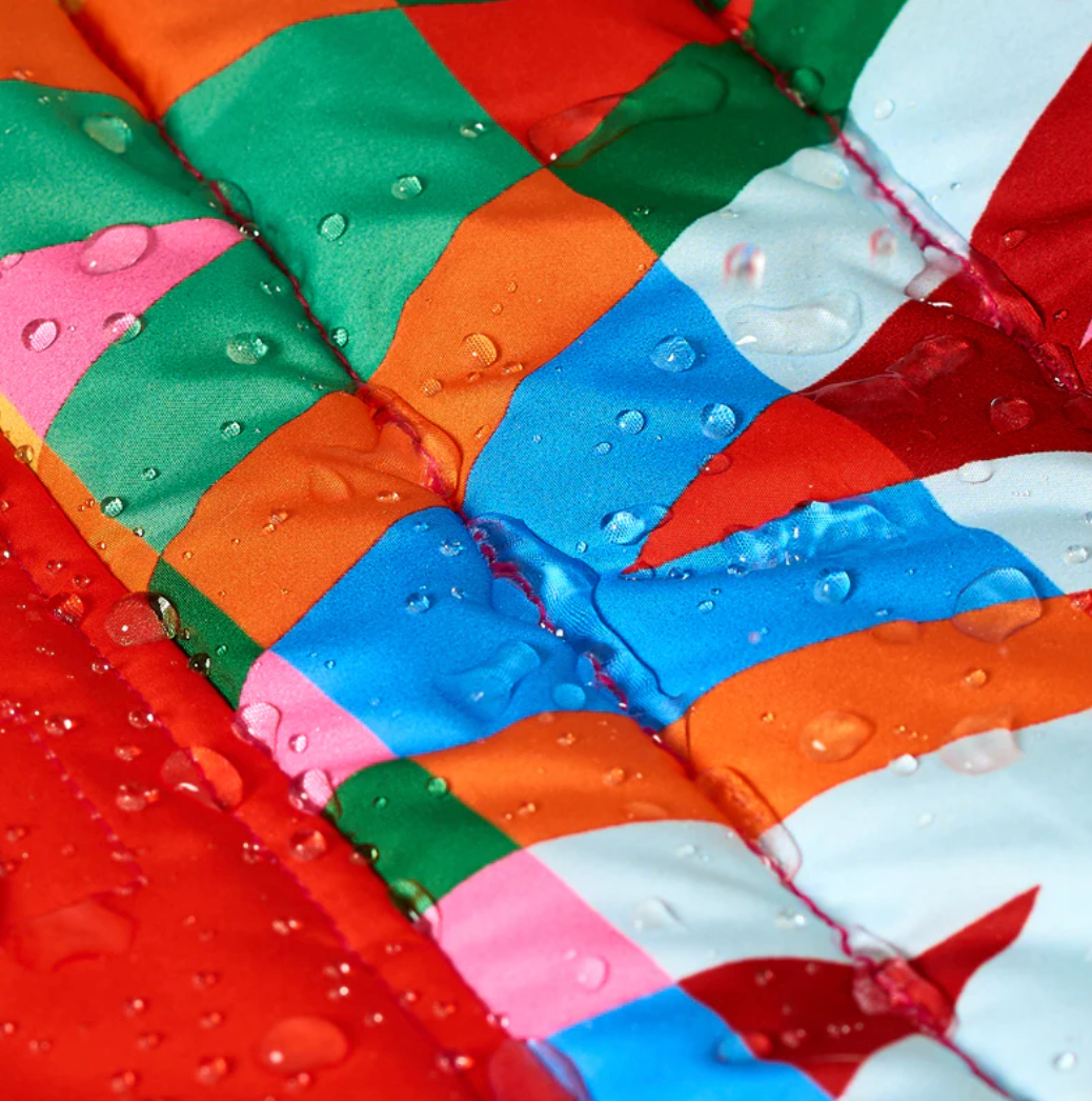 Color Splash Wasserdichte Pufferjacke