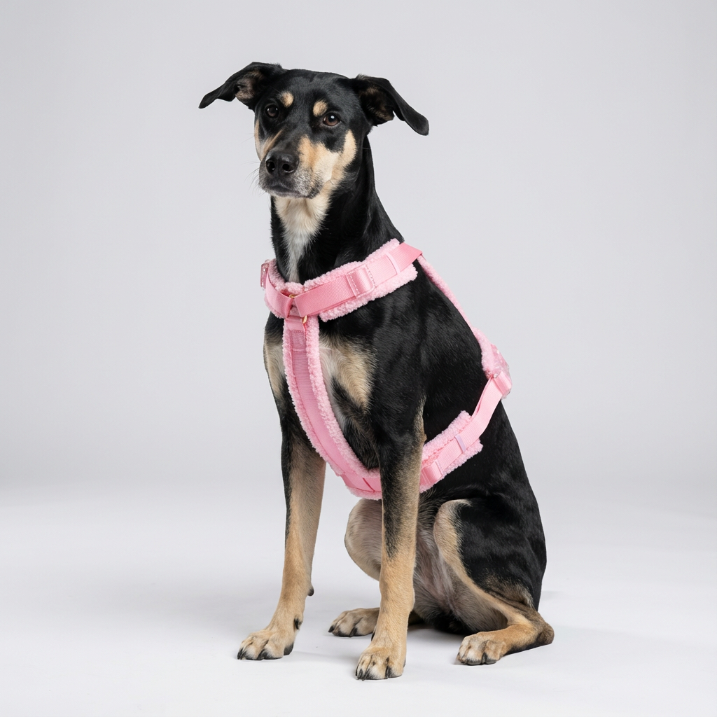 Hundegeschirr-Set Teddy Rosa