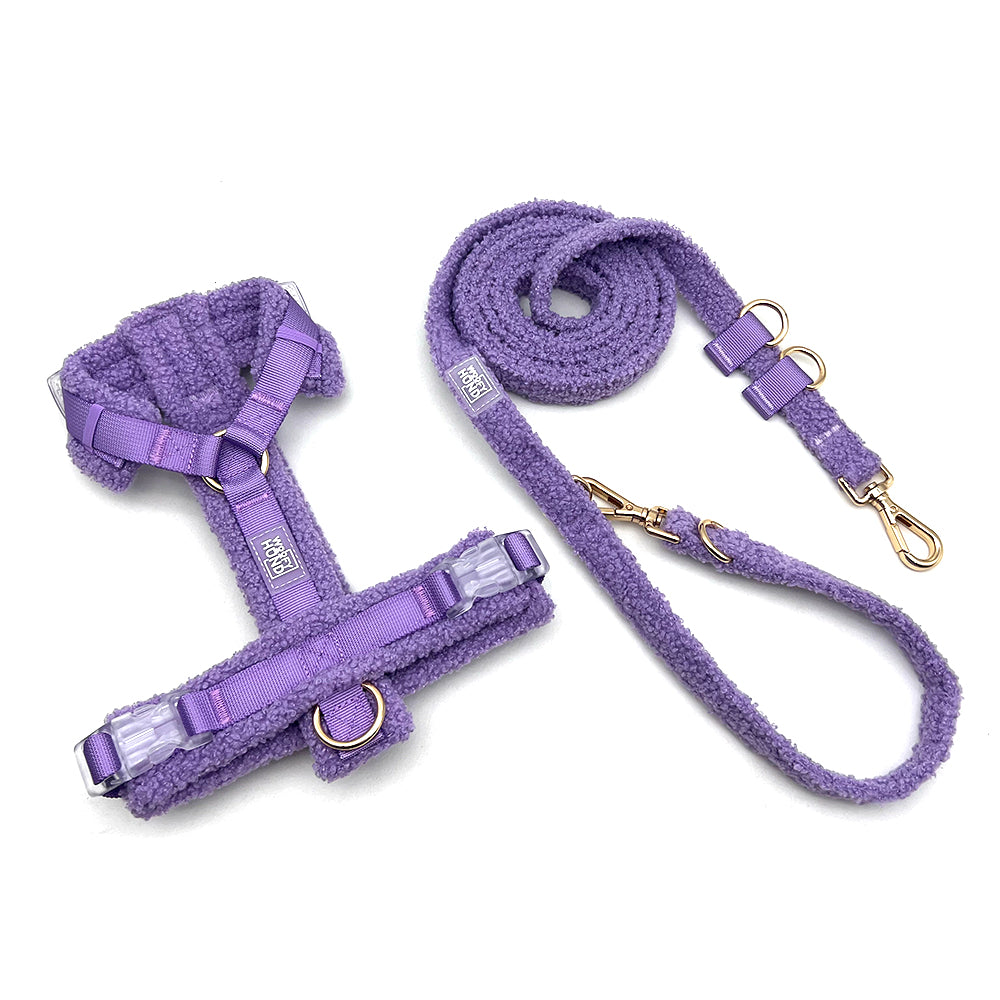 Hundegeschirr-Set Teddy Violett